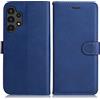 DENDICO Cover per Galaxy A13 4G, Premium Portafoglio PU Custodia in PU Pelle, Flip Libro TPU Bumper Caso per Samsung Galaxy A13 4G, Blu Navy