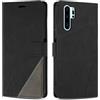 SONWO Cover per Huawei P30 PRO, Flip Caso in PU Pelle Case Cover Custodia con Slot per Schede e Supporto Stand per Huawei P30 PRO, Nero