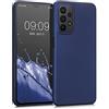kwmobile Custodia Compatibile con Samsung Galaxy A23 4G / 5G Cover - Back Case Morbida - Protezione in Silicone TPU Effetto Metallizzato blu metallizzato