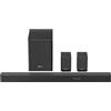 HISENSE AX5100G soundbar con 340W, 7 altoparlanti e subwoofer 6.5, Dolby Atmos, DTS Virtual X, Bluetooth 5.0, EZ Play