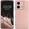 kwmobile Custodia Compatibile con Xiaomi Redmi Note 13 5G Cover - Back Case Morbida - Protezione in Silicone TPU Effetto Metallizzato oro rosa metallizzato