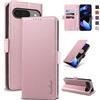 Yunubeyii Cover Libro per Google Pixel 9/9 Pro 5G - [Blocco RFID] Luxury PU Leather Portafoglio Card Holder Magnetic Phone Custodia con Kickstand, Cover Protettiva Antiurto, Rosa