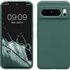kwmobile Cover per Google Pixel 8 Pro Custodia - Back Case per Smartphone in Silicone TPU - Protezione Gommata - verde militare