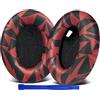 SOULWIT Cuscinetti Auricolari di ricambio per Sony WH-1000XM4 (WH1000XM4), Padiglioni con schiuma antirumore, spessore aggiunto, senza influire sul sensore - Tempesta Rossa
