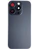 Smartex® Vetro copribatteria per scocca Posteriore Big Hole Compatibile con iPhone 15 PRO | Senza Logo (Nero)