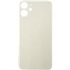 Smartex® Vetro copribatteria per scocca Posteriore Big Hole Compatibile con iPhone 12 Mini | Senza Logo (Bianco)