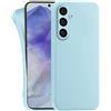 MyGadget Cover per Samsung Galaxy A55 5G - Custodia Protettiva in Silicone Morbido - Case TPU Flessibile - Ultra Protezione Antiurto & Antiscivolo Blu Chiaro