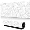 Tech Stor3 Tappetino mouse XXL fantasy white Gaming Mouse pad, 90 x 40 cm,con base antiscivolo in gomma,aderente e liscio,adatta ad ogni mouse, tastiera e laptop (FANTASIA BIANCA, 90x40)