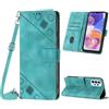 Mo-Beauty Custodia per Samsung Galaxy A23 5G/A23 4G/M13 4G/M23 5G/F23 5G, PU Pelle Portafoglio Flip Custodia a tracolla [Supporto] [Chiusura Magnetica] Cover per Samsung A23 5G - Verde