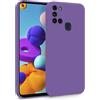 MyGadget Cover per Samsung Galaxy A21s - Custodia in Silicone Morbido a Doppio Strato - Case con Protezione Fotocamera & Fodera Interna Antigraffio - Lilla 4252010268420