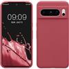 kwmobile Cover per Google Pixel 8 Pro Custodia - Back Case per Smartphone in Silicone TPU - Protezione Gommata - rosa scuro