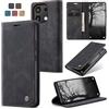 Cracedily Cover per Xiaomi Redmi Note 13 4G Case, Custodia Cover Pelle Premium Portafoglio con Porta Carte Magnetica Supporto Protezione Flip Case Custodia per Xiaomi Redmi Note 13 4G,Nero