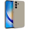 MyGadget Cover per Samsung Galaxy A34 5G - Custodia in Silicone Morbido a Doppio Strato - Case con Protezione Fotocamera & Fodera Interna Antigraffio - Grigio