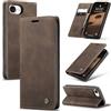 Cracedily Cover per iPhone 16e / iPhone SE 4 / iPhone SE 2025 Case, Custodia Cover Pelle Premium Portafoglio con Porta Carte Magnetica Supporto Protezione Flip Case Custodia per iPhone 16e, Caffè