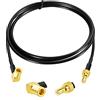 Eightwood DAB DAB + Antenna Adattatore SMB Antenna DAB Car Radio SMB Femmina a SMB Maschio Estensione Cable RG174 100cm per TechniSat Pioneer Sony Kenwood Alpine