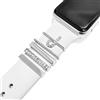 LEIXIUER Ciondoli accessori per anelli decorativi in acciaio inossidabile compatibili con cinturini in silicone Apple Watch Ciondoli per cinturino Galaxy Watch Fit per tutti i cinturini Letter J