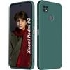 ISOI - Cover per Xiaomi Redmi 9C / Redmi 9C NFC, Custodia Morbida in Silicone Liquido, Protezione Completa Antiurto Ultra Sottile per il Corpo - Verde Notte