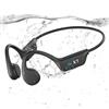 Guudsoud Cuffie per nuoto, cuffie a conduzione ossea, Bluetooth 5.3, auricolari aperti impermeabili IP68, lettore MP3 integrato, memoria 32 G, cuffie sportive subacquee wireless per nuoto, corsa