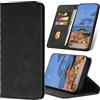 SRISHP Cover per iPhone X/iPhone XS, Flip Custodia Portafoglio Caso Libro Pelle PU e TPU Silicone Antiurto Cover per iPhone X/iPhone XS, Nero