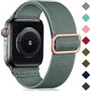 Oielai Solo Loop Compatibile con Cinturino Apple Watch 38mm 40mm 41mm 42mm, Cinturino di Ricambio Sportivo in Nylon Regolabile per iWatch Series SE 10/9/8/7/6/5/4/3/2/1