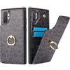 SailorTech per Samsung Galaxy Note 10 Plus Custodia con portacarte, Samsung Galaxy Note 10 Plus Custodia telefonica ad anello con supporto per carta di credito Custodia-Leopardo Nero
