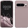kwmobile Cover per Google Pixel 8 Pro Custodia - Back Case per Smartphone in Silicone TPU - Protezione Gommata - lilla color carne