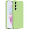 Captor Cover Custodia Colorata in Silicone Liquido per Samsung Galaxy A35, Alta Qualità con Bordo Rialzato per Schermo e Protezione Fotocamera Morbida Con Microfibra Interna (Verde)