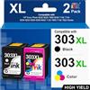 st@r ink Starink 303XL Sostituzione per Cartuccia HP 303 XL Nero e Colore Inchiostro per HP Envy Photo 6230 6232 6220 6234 7830 7130 7134 7800 7900 6222 7855 Tango X, Confezione da 2