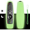 CTRLBETTER Custodia Telecomando in Silicone Compatibile Con LG AKB75855501 AN-MR650A AN-MR600 AN-MR650 AN-MR18BA AN-MR19BA TV Telecomando Copertura Protettiva Antiurto Con un cordino(Verde Fluorescente)