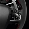 KUNGKIC Real Fibra Di Carbonio Auto Volante Telaio Tasti Volante Adesivo Per Renault Clio 4 Mk4 IV 2013 2014 2015 2016 2017 2018 Accessori Decorazione Interni (Tipo A, Nero)