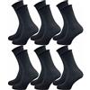 GAWILO Damen Socken mit Rollrand Calzini, Schwarz, 39-42 Donna