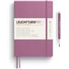 LEUCHTTURM1917 372202 Taccuini Medium A5, Copertina morbida, 123 pagine numerate, Dusty Rose, Righe
