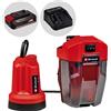 Einhell GE-SP 18 LL Li - Pompa a immersione acque chiare - 18V 2,5 Ah e caricabatteria