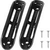 Namvo 2 Pezzi di Supporto per pagaia per Kayak Nero Clip universali per Kayak montati sul Ponte Kit di Accessori per Remi con Fissaggio a 4 Viti per Canoe Kayak Docks