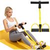 Itian Piede Rally di plastica Gamba Ginnico Busto Expander Slim Legs Attrezzature, Fasce di resitenza Attrezzo per Addominali Yoga Fitness Palestra di Formazione (Giallo)