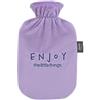 Fashy Borsa dell'acqua calda con rivestimento, lilla, 2,0 l