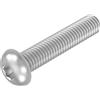 SECCARO Vite a testa piatta, M8 x 40 mm, in acciaio inox V2A VA A2, ISO 7380, esagono incassato, 20 pezzi