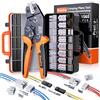 Preciva Kit Di Pinze Per Crimpare Dupont,Comprendente 1565 Connettori Da 0,08-1.5mm², (Awg 26-16),Connettori Dupont Per Serie Dupont, Molex, Atx, Jst