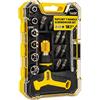 TUULKIT Set di 18 cacciaviti a cricchetto con impugnatura a T, kit portatile per piccoli lavori fai da te, riparazione bici, un kit di attrezzi portatile per auto e molto altro ancora