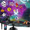ACELIFE Proiettore di Halloween, Luci di Natale Proiettore con telecomando Lampada di proiezione LED esterna interna con 14 modelli commutabili 10 colori Effetto d'onda d'acqua per Natale Halloween Feste