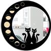 Umimiss Specchio gotico a forma di gatto lunare, arte gotica da parete, decorazione vintage per la casa, specchio da appendere per soggiorno, bagno, camera da letto