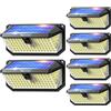 TECKNET Luci Solare da Esterno, 416 Faretto LED da Esterno Solare, 6 Pezzi | Luce solare LED esterna con sensore di movimento, 300° illuminazione, IP66 impermeabile, 3 Modos per giardino, patio e garage