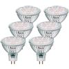 PRCNL GU5.3 MR16 Lampadine LED 6,5W Luce Bianco caldo 3000K, Equivalente a 50W Alogena, AC/DC 12V, 610 Lumen, Angolo a Fascio 38 °, Non-Dimmerabile, Nessun Sfarfallio, 6 Pezzi