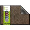 SQUATCH® | Tappeto d'ingresso interno | Zerbino resistente e antiscivolo | assorbe l'acqua e raccoglie lo sporco | facile da pulire | Collezione SPECTRUM (Marrone, 40x60cm)