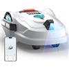 YARDCARE M800Plus Robot Tagliaerba Senza Filo Perimetrale, 800 m², Posizionamento GPS + Visione AI, Robot Tosaerba, Modalità di Taglio a U, Rilevamento di 150 Ostacoli, Ricarica Automatica, App