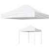 Aartner Gazebo di ricambio, 3 x 3 m, impermeabile, pieghevole, in tessuto Oxford, gazebo di ricambio, con fori d'aria, ideale per gazebo da giardino (bianco)