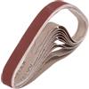 QUARKZMAN 25mm x 762mm Nastri Abrasivi, 10Pz 240 Grana Carta Vetrata per Levigatrice Ossido di Allumina Per Lavorazione Legno, Lucidatura Metalli, Affilatura Coltelli