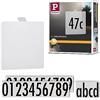 Paulmann 94253 Targhetta Numero Civico Per Outdoor Solar Lampada da Parete Soley Accessorio In Metallo Bianco, 0 W