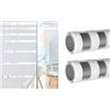 Klemmfix 201916000-2 - Set di 2 pellicole autoadesive per finestre, lunghezza x larghezza 200 x 67 cm