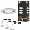 Paulmann 92975 Nova mini Plus lampada da incasso LED Coin EasyDim rotonda orientabile incl. 3 faretti da incasso da 4,2 Watt dimmerabile alluminio apparecchio da incasso alluminio bianco caldo 2700 K